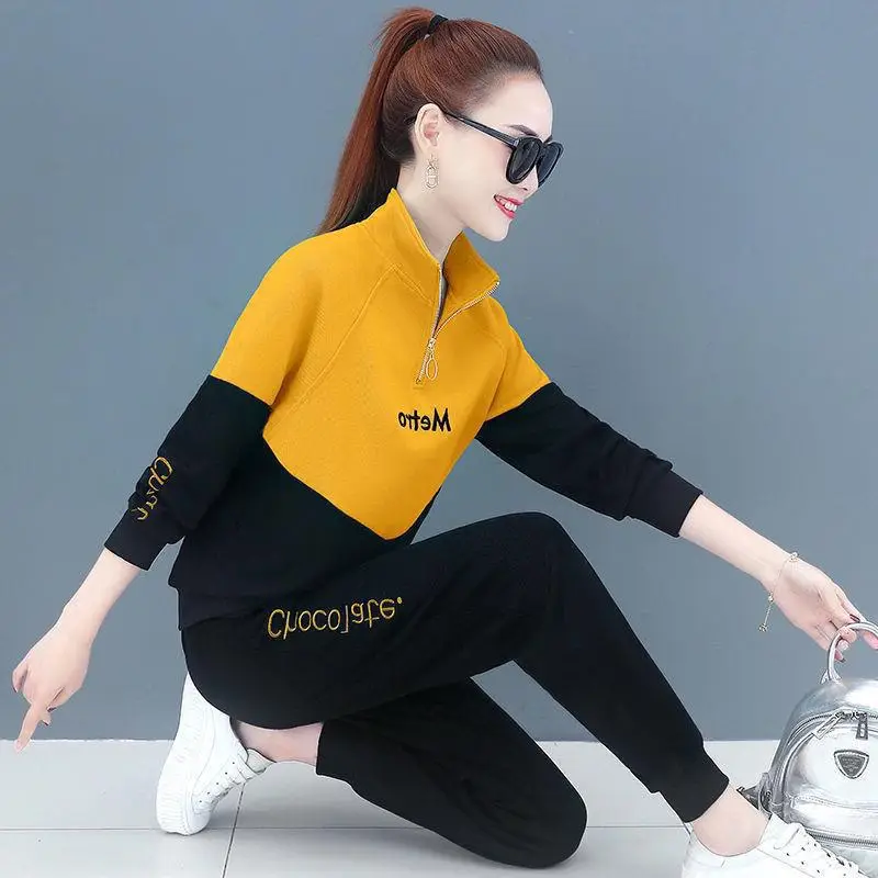 Women's Red Black 2-Piece Casual Track Suit 2022 - Image 6