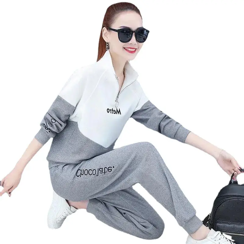 Women's Red Black 2-Piece Casual Track Suit 2022 - Image 7