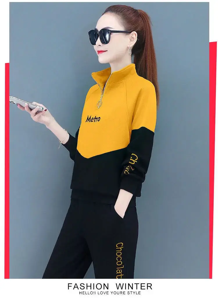 Women's Red Black 2-Piece Casual Track Suit 2022 — feature 22