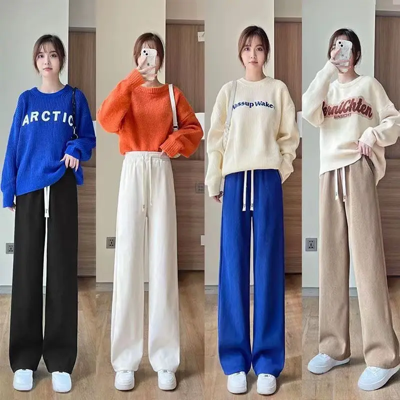 Women Fleece Lined Casual Pants Arctic Orange Beige - Image 9