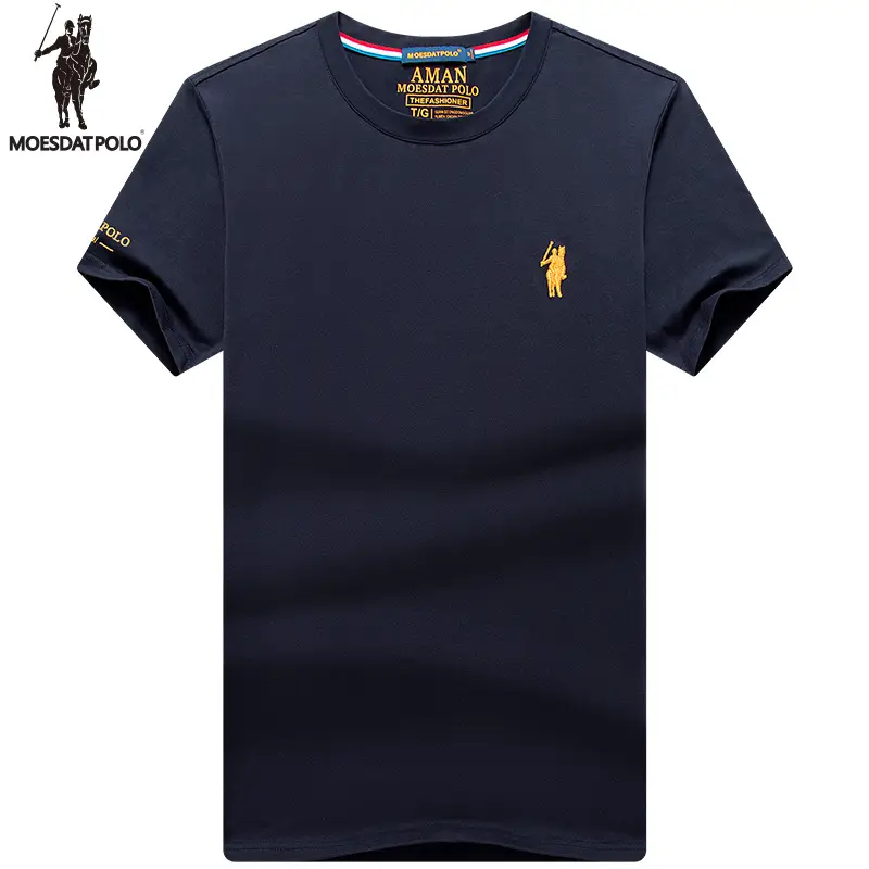 Paul Brand Men Navy Cotton T-Shirt Large Summer - Image 3