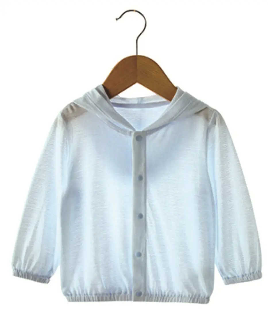 Baby Sun Protection Jacket Yellow Bamboo Fiber Small - Image 2