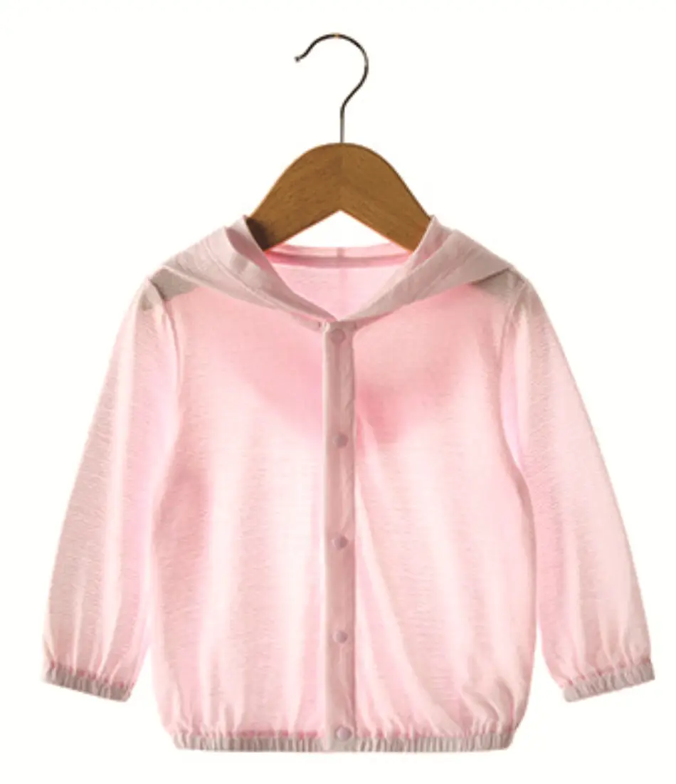 Baby Sun Protection Jacket Yellow Bamboo Fiber Small - Image 4
