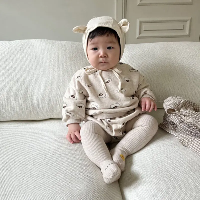 Korean Style Smiley Cotton Pants for Kids - Image 4