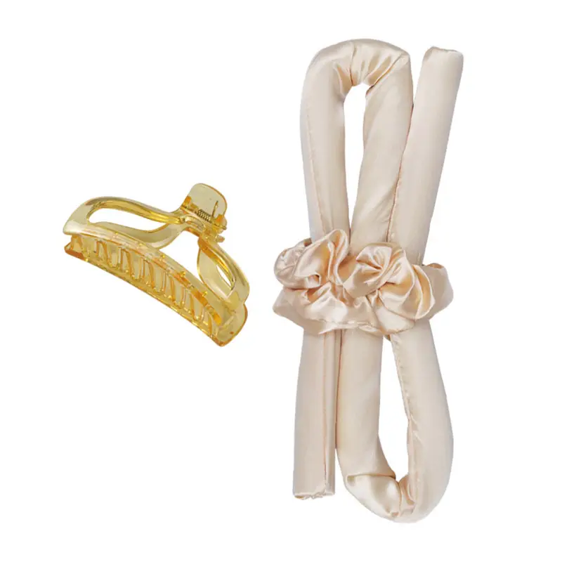 Factory Cross-Border Lazy Sleep Curling Iron Hair Ring Rubber Big Wave