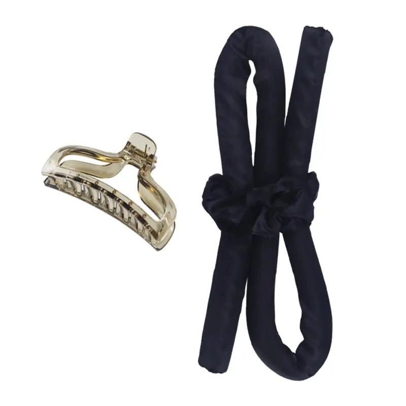 Factory Cross-Border Lazy Sleep Curling Iron Hair Ring Rubber Big Wave