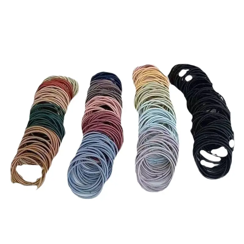 Korean Style Hair Rope Loop Band High Elastic Rubber - Image 21