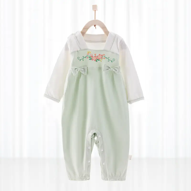 Baby Pure Cotton Jumpsuit Spring Fall Outing - Image 2