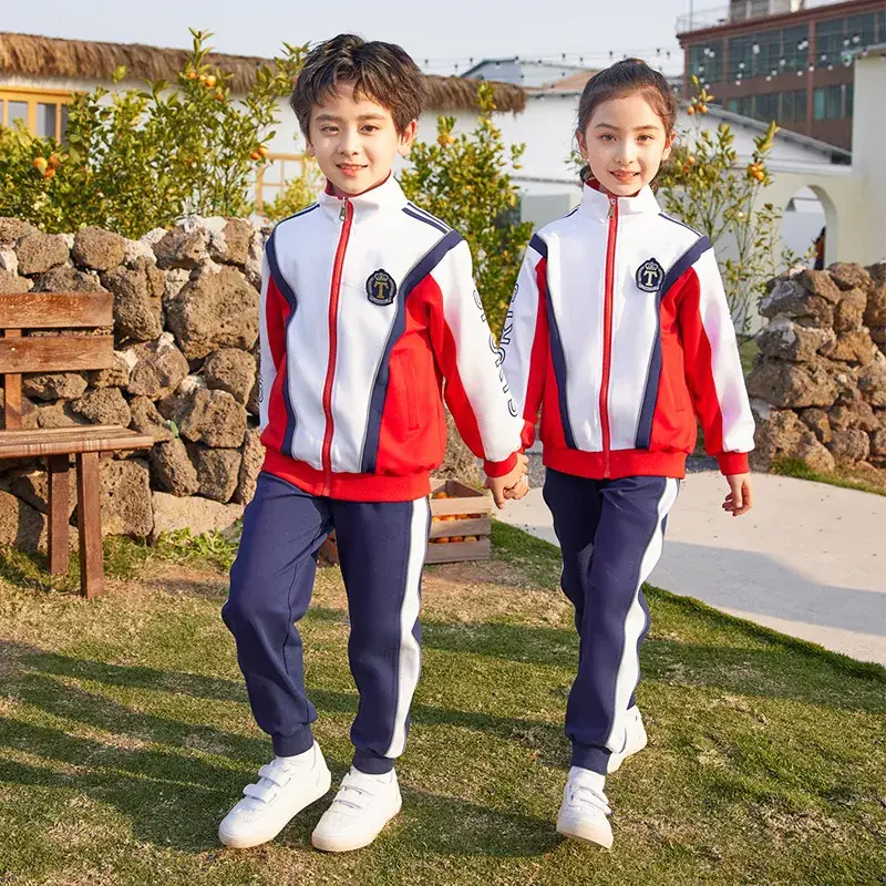 Kids Spring School Suit Yellow White Blue Primary School - Image 4