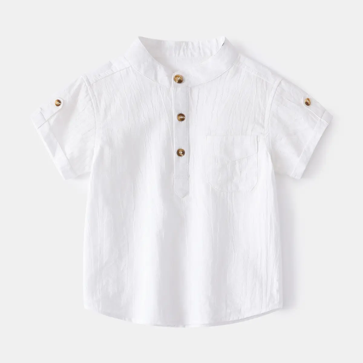 Blue Cotton Boys Half Sleeve T-Shirt 2026 Summer - Image 4