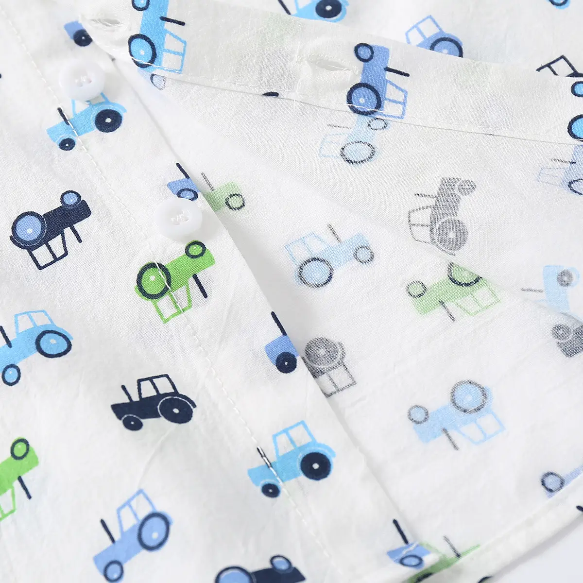 Cartoon Car Kids Cotton Lapel T-Shirt 2024 Summer