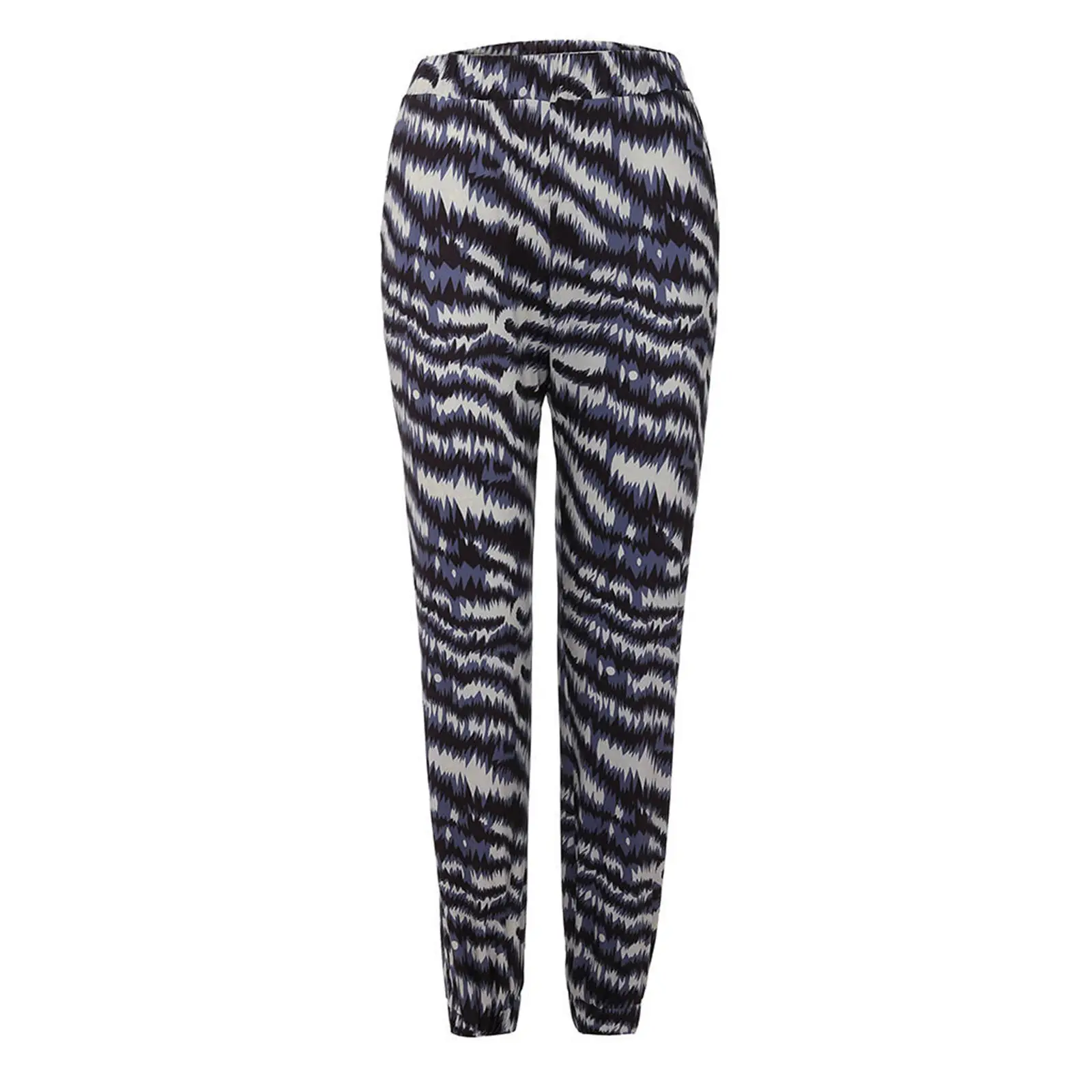 Women's Printed High Waist Pants Summer Casual 9719 — feature 4