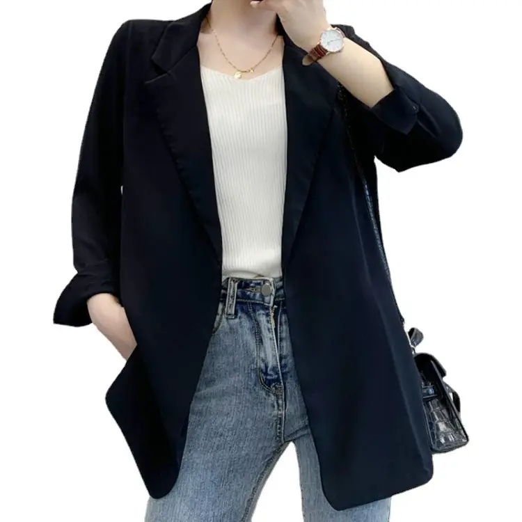 Women's Chiffon Small Suit Spring Summer White Top Draped Elegant Niche Jacket - Image 7