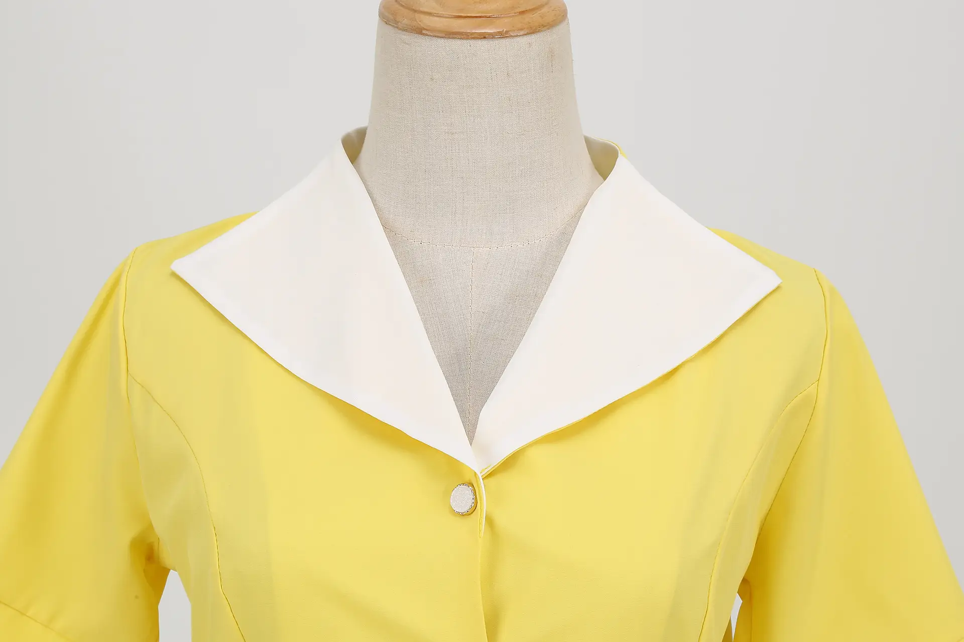 Light Blue 50s V-Neck Casual Dress Large — feature 15