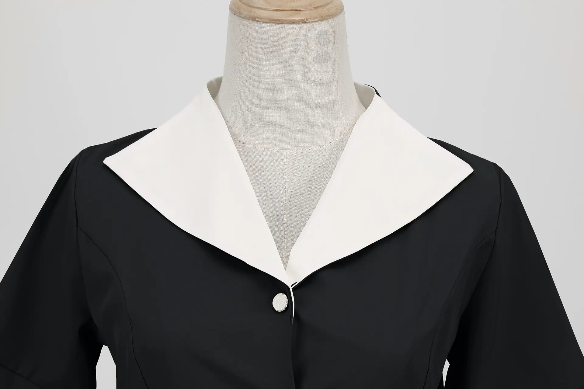 Light Blue 50s V-Neck Casual Dress Large — feature 24