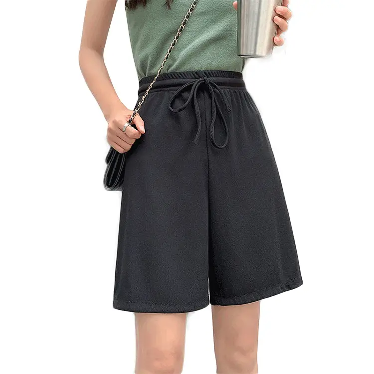Women Ice Silk Wide Leg Pants Summer Loose Casual - Image 8