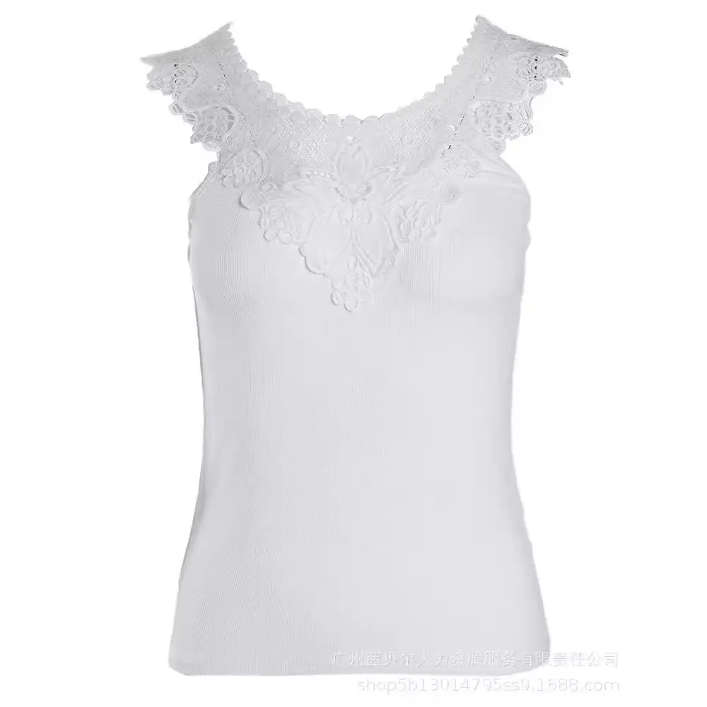 White Lace Vest for Women Summer Wear - Image 12