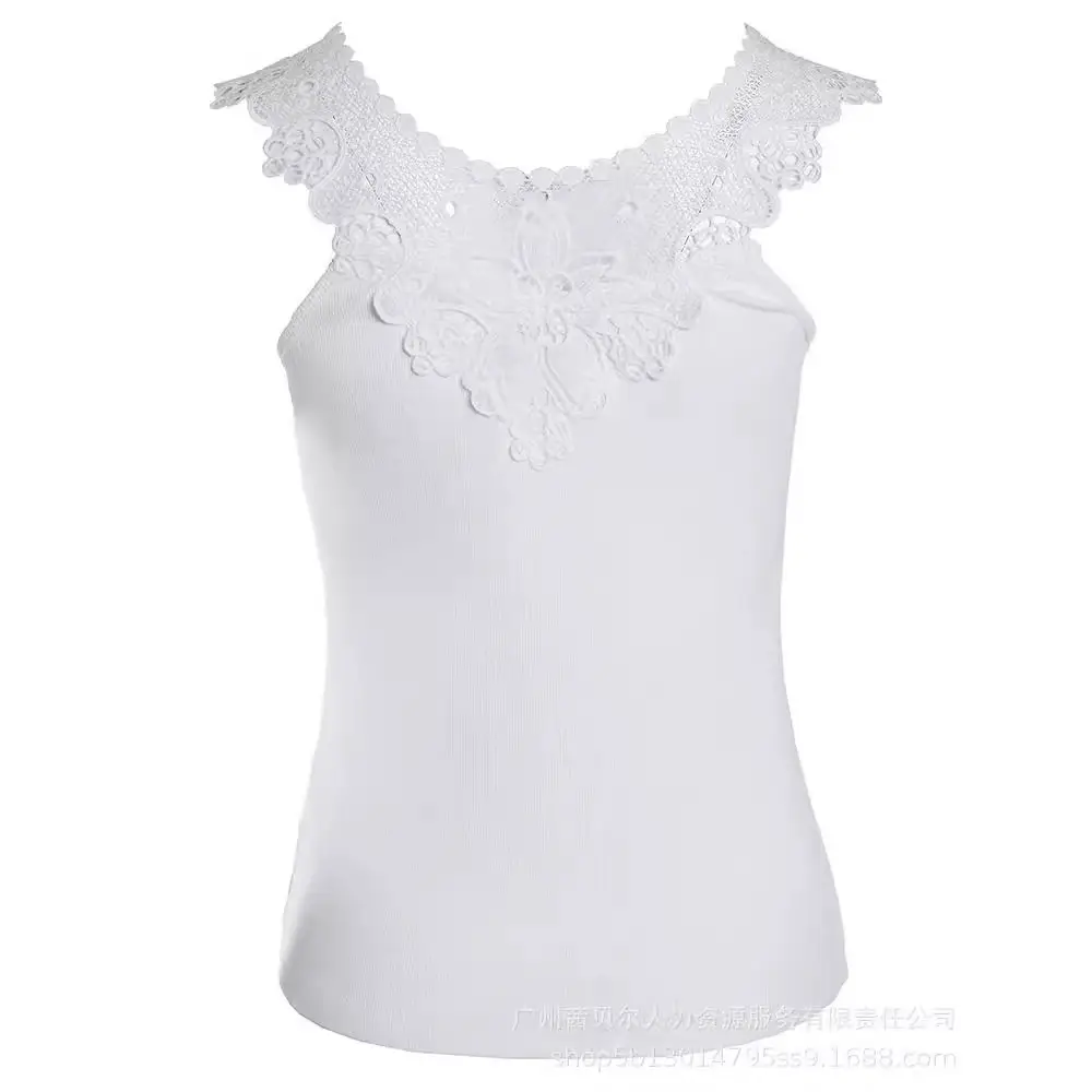 White Lace Vest for Women Summer Wear - Image 13