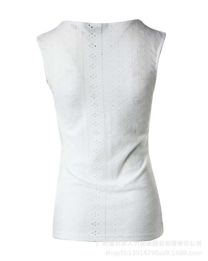 White Lace Vest for Women Summer Wear — feature 4