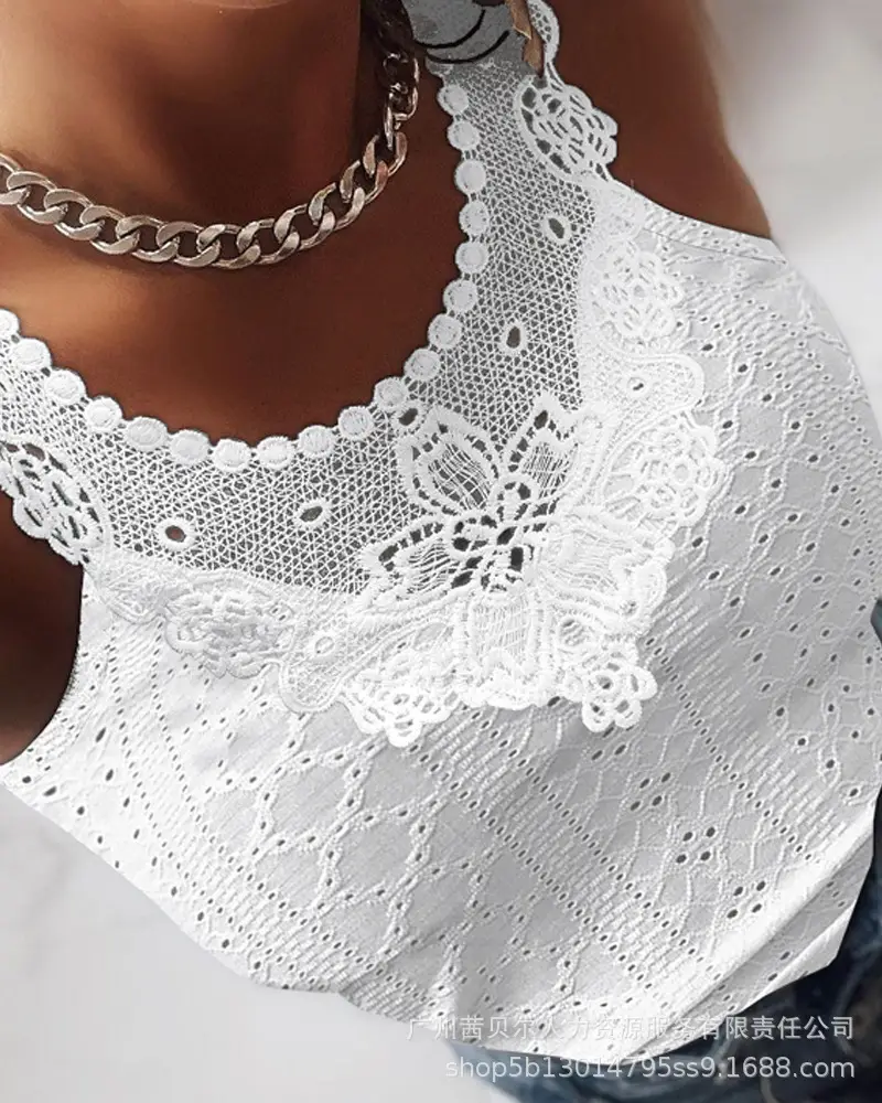 White Lace Vest for Women Summer Wear — feature 8
