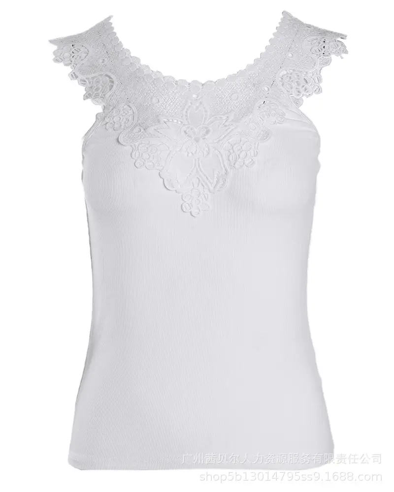 White Lace Vest for Women Summer Wear — feature 9