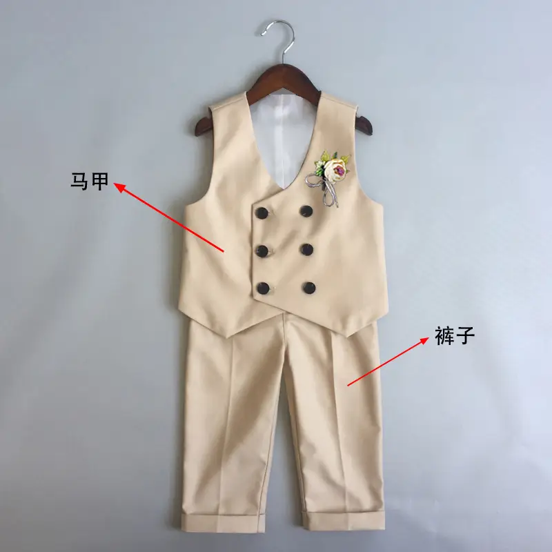 Boys Navy Blue Suit Spring Summer Wedding Dress