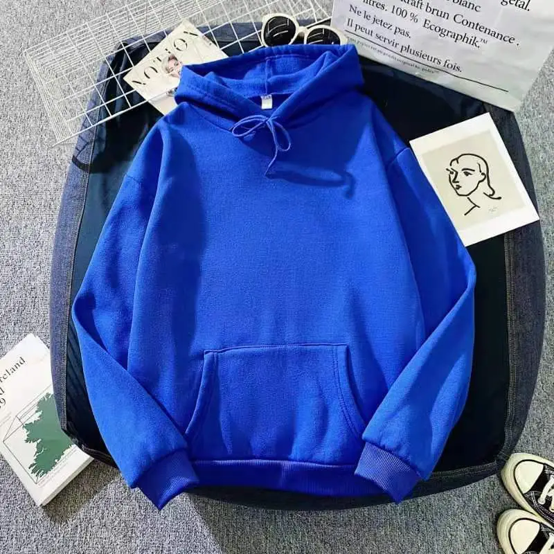 Women Fleece Lined Hoodie Pink Large - Image 10
