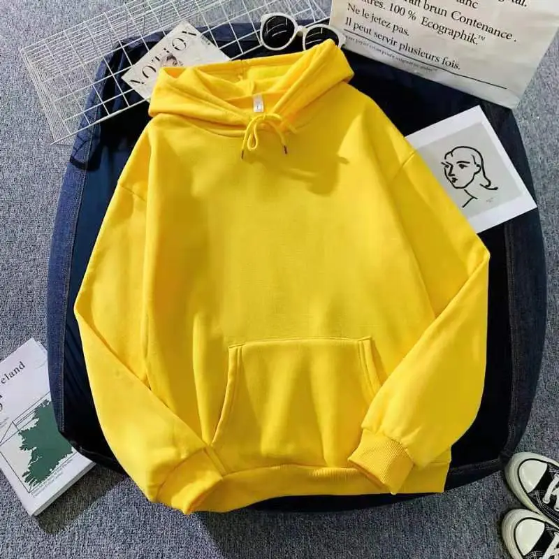 Women Fleece Lined Hoodie Pink Large - Image 9
