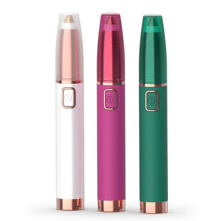 Electric Eyebrow Trimmer for Women & Men Rose Gold Green Pink - Image 8