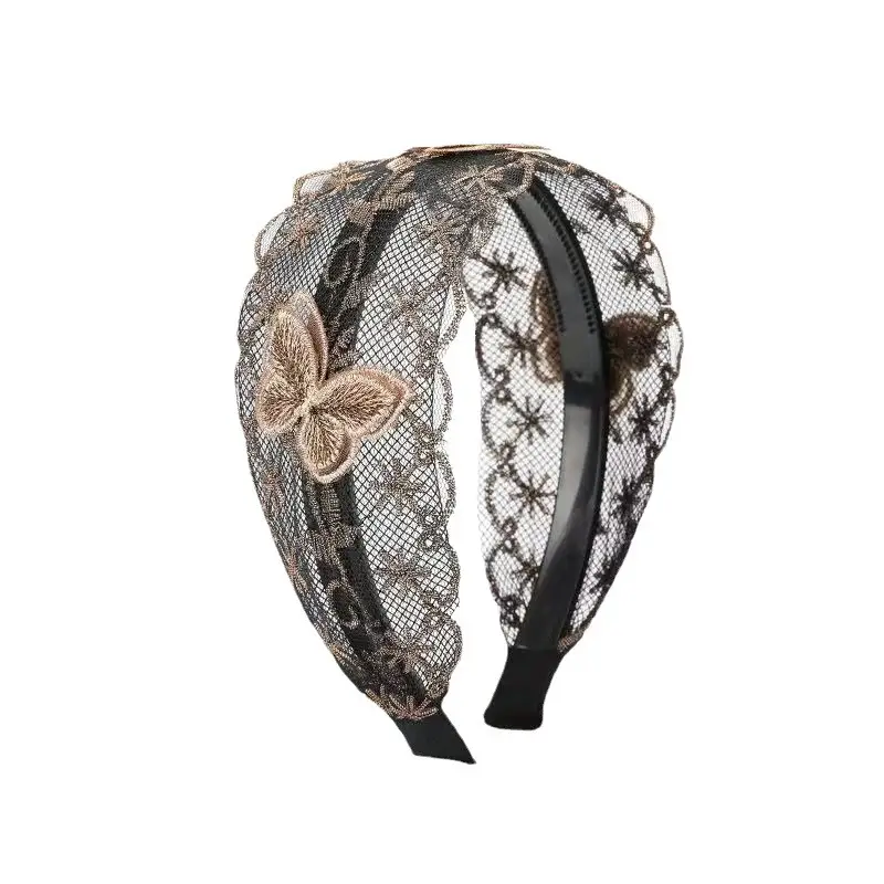 Wide-Brimmed Toothed Hair Cover for Women