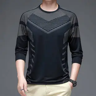 Men's Blue Ice Silk Running T-Shirt Thin Breathable — feature 1