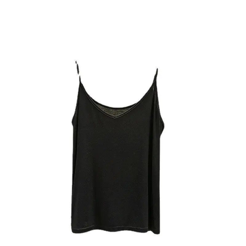 Women V-Neck Sleeveless Camisole Solid Color Slim Fit - Image 15