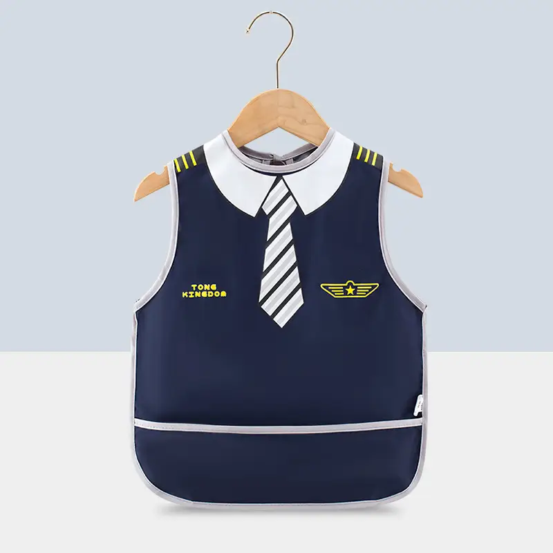 New Arrival Waterproof Baby Aprons Yellow Pink - Image 2
