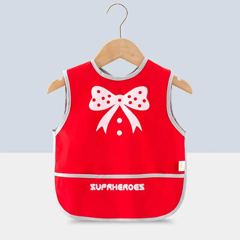 New Arrival Waterproof Baby Aprons Yellow Pink - Image 4