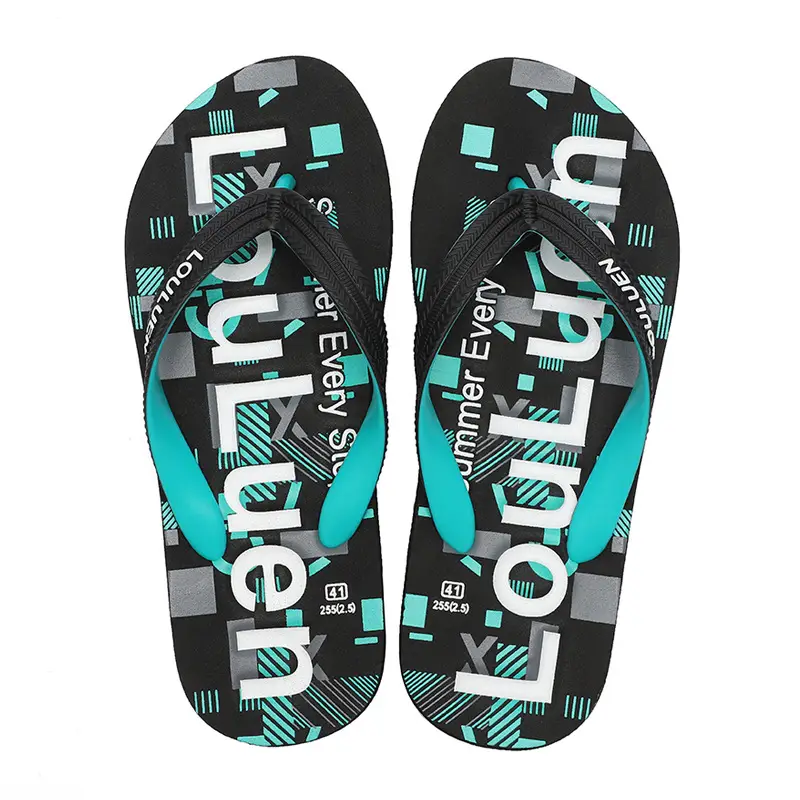 2025 Men's Red Rubber Flip Flops Outdoor Summer