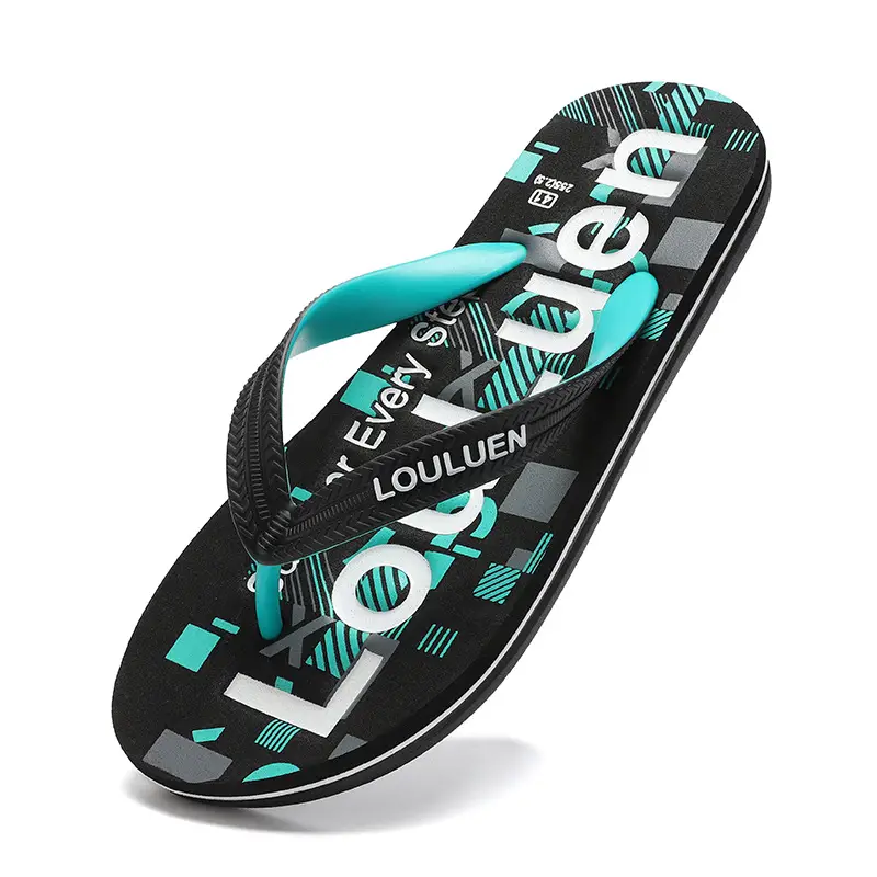 2025 Men's Red Rubber Flip Flops Outdoor Summer