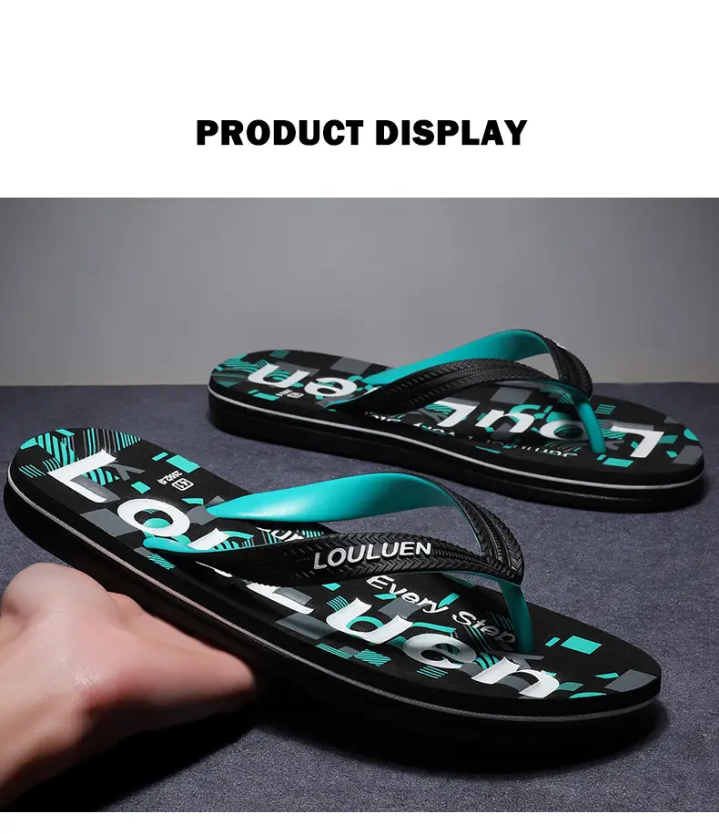 2025 Men's Red Rubber Flip Flops Outdoor Summer — feature 10