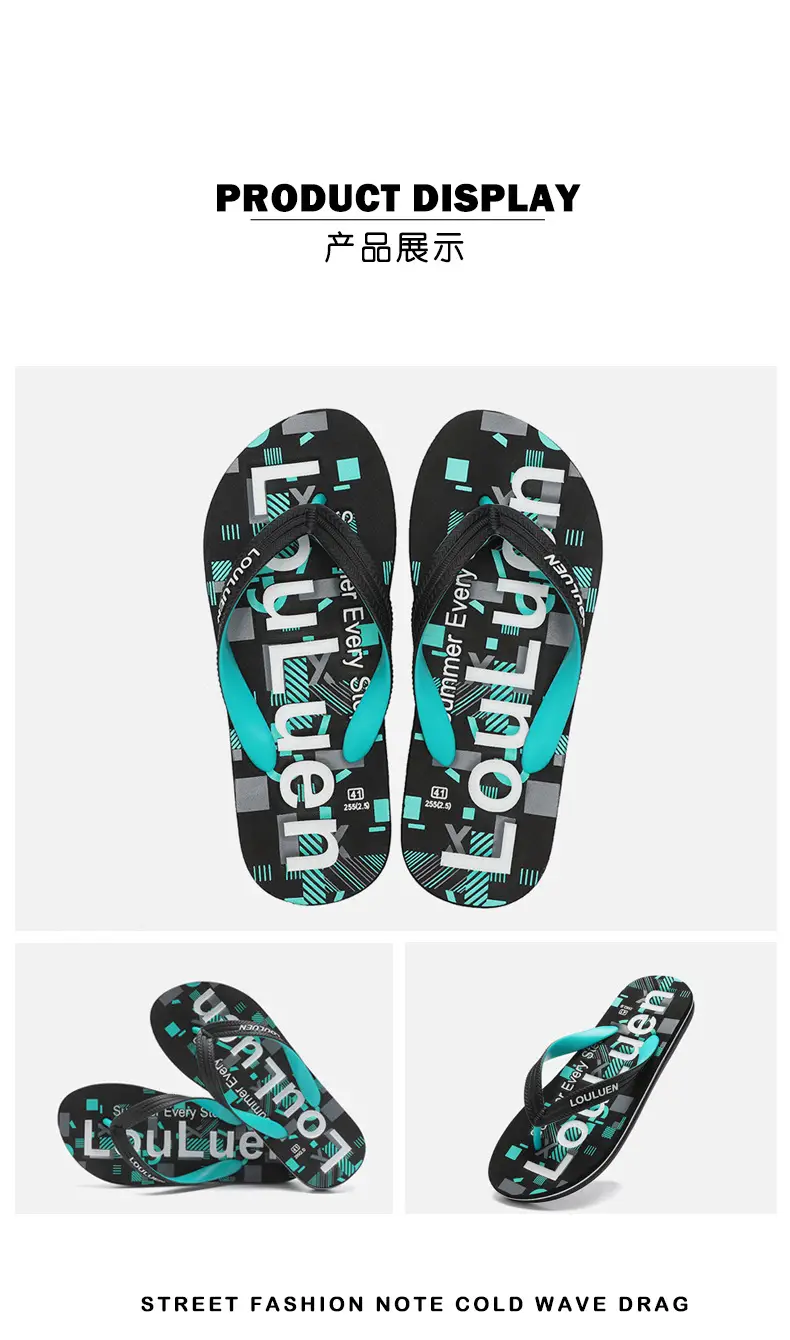 2025 Men's Red Rubber Flip Flops Outdoor Summer — feature 17