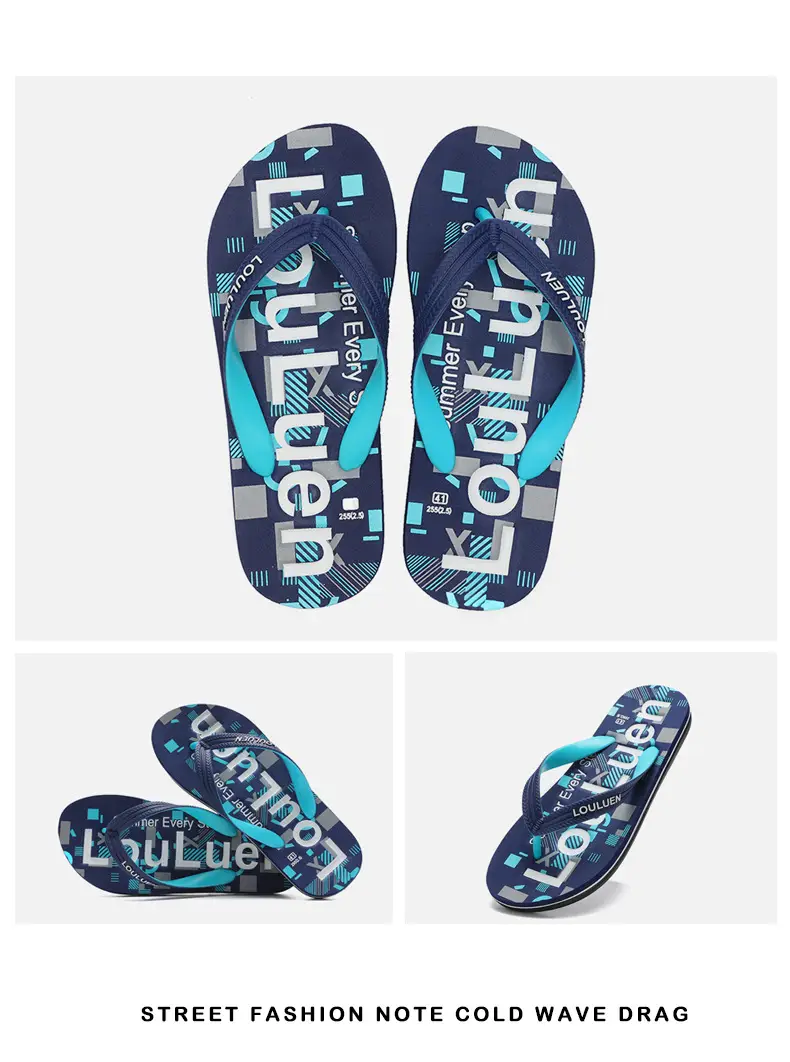 2025 Men's Red Rubber Flip Flops Outdoor Summer — feature 18