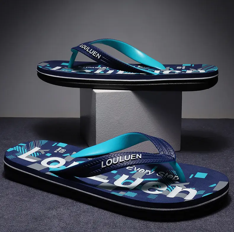 2025 Men's Red Rubber Flip Flops Outdoor Summer — feature 4