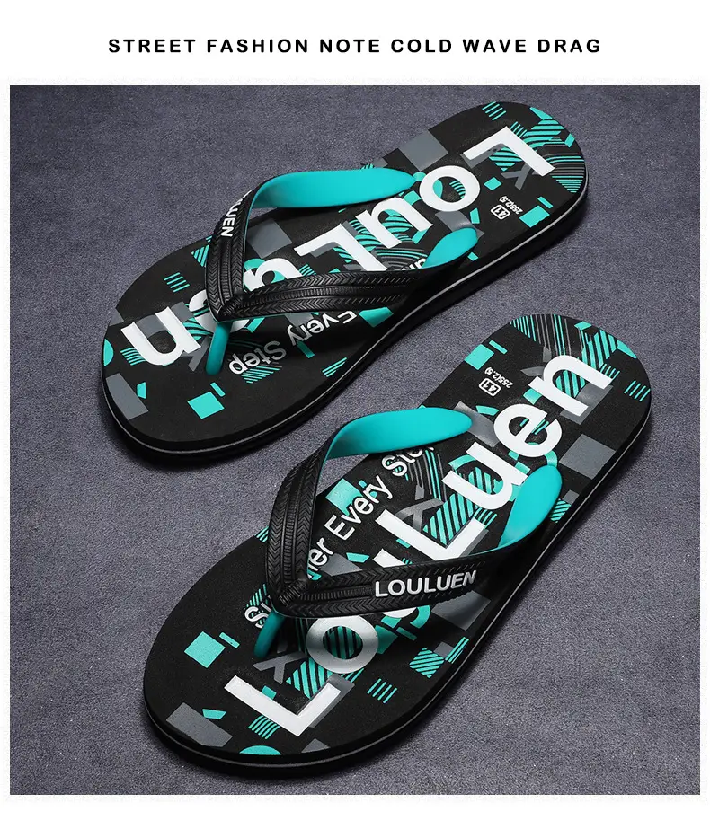 2025 Men's Red Rubber Flip Flops Outdoor Summer — feature 6