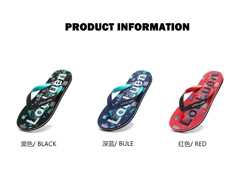 2025 Men's Red Rubber Flip Flops Outdoor Summer — feature 7