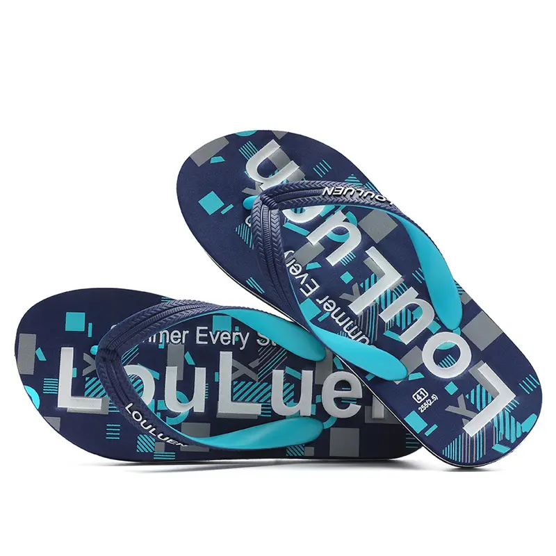 2025 Men's Red Rubber Flip Flops Outdoor Summer