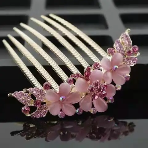 South Korea Rhinestone Hair Comb Wedding Crystal Updo Accessories