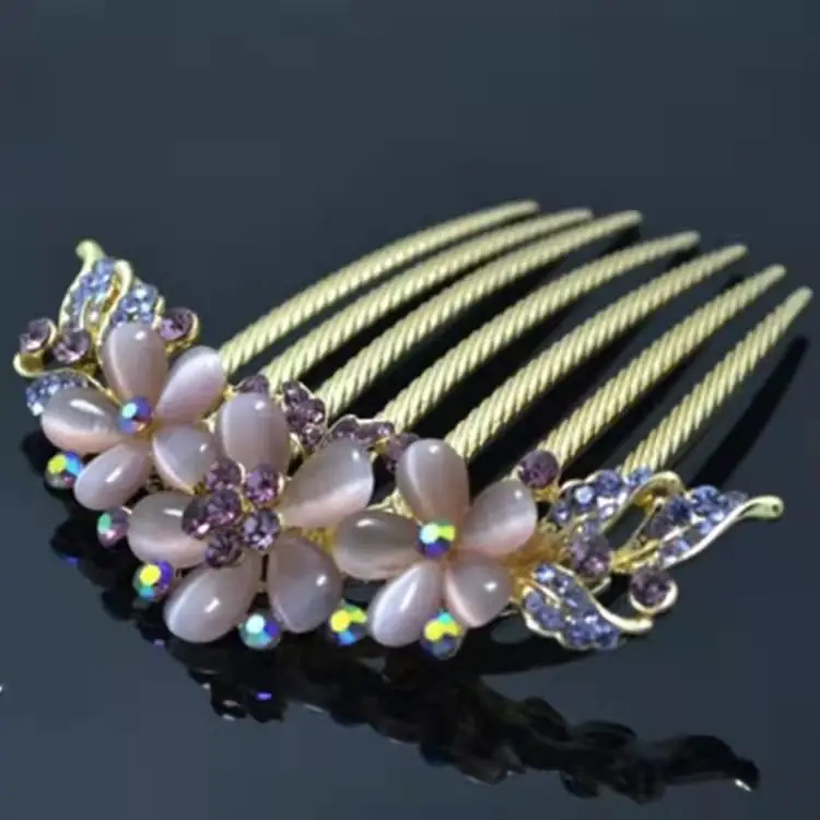 South Korea Rhinestone Hair Comb Wedding Crystal Updo Accessories