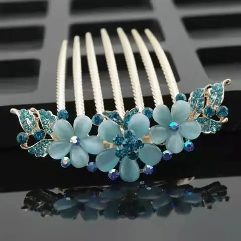 South Korea Rhinestone Hair Comb Wedding Crystal Updo Accessories