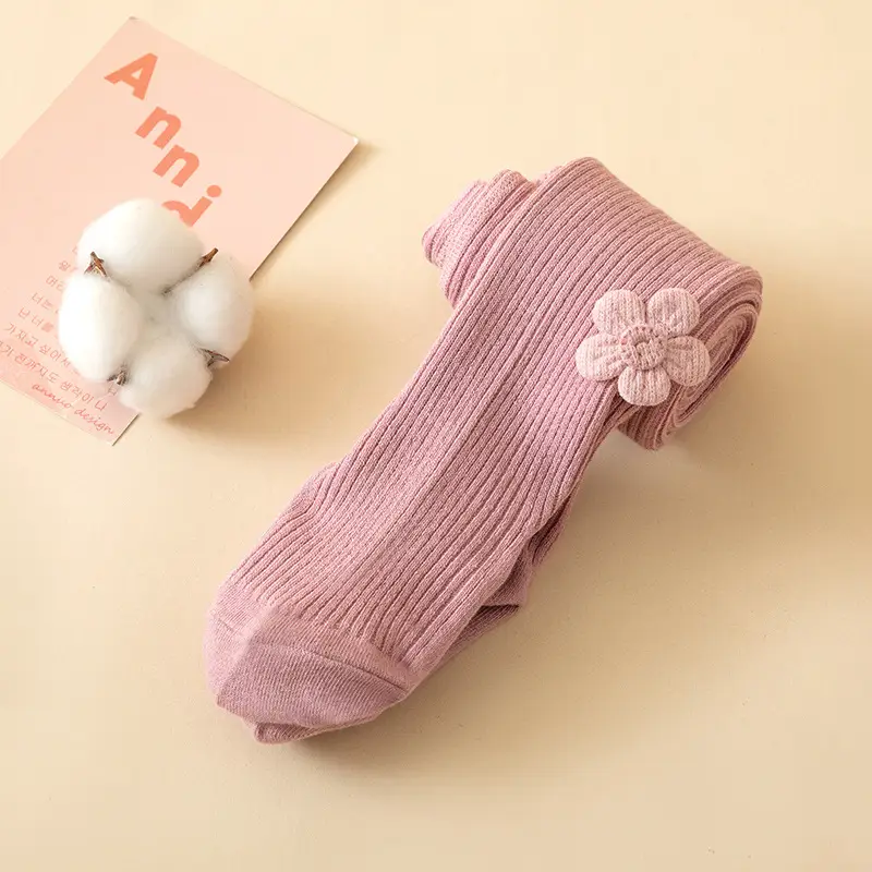 White Floral Baby Socks for Girls Medium to Large