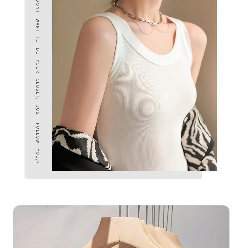 Women Knitted Sleeveless Top with Small Suspenders — feature 15