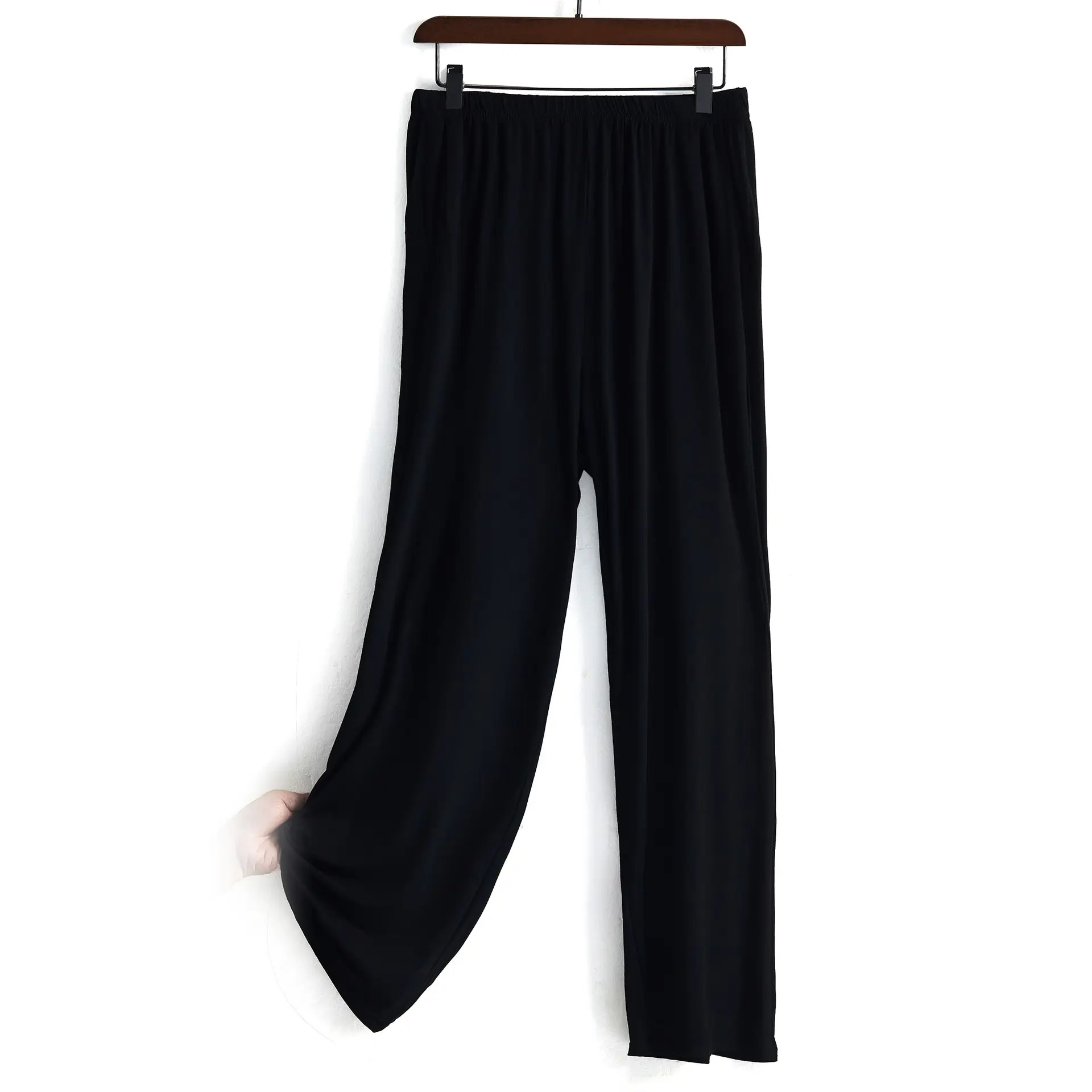 200kg Men's Silver Wide Leg Pajamas Pants