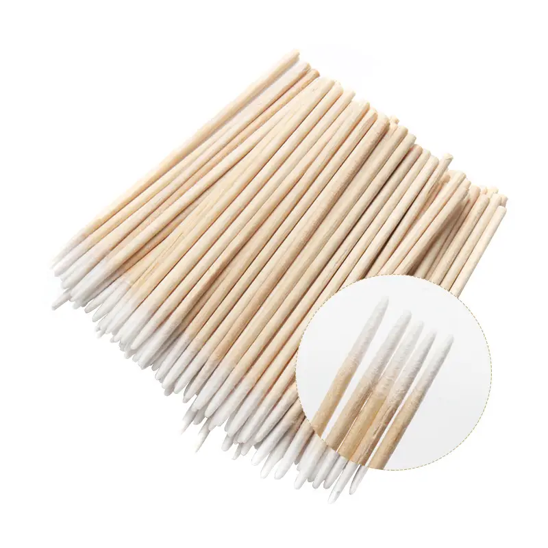 Wooden Pointed Cotton Swabs for Makeup & Cleaning - Image 4